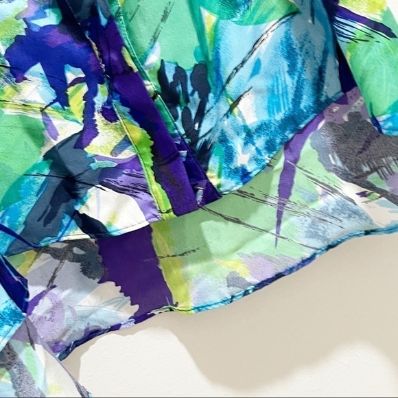 RACHEL PALLY Silk Watercolor Snap Front Tank Dress - Picture 2 of 8